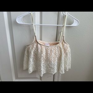 Swimsuit top from target off white cream color!